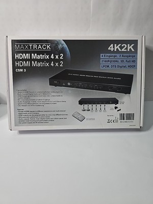 Maxtrack HDMI Matrix 4 C2 CSM3 4K2K Fast Switch With Audio