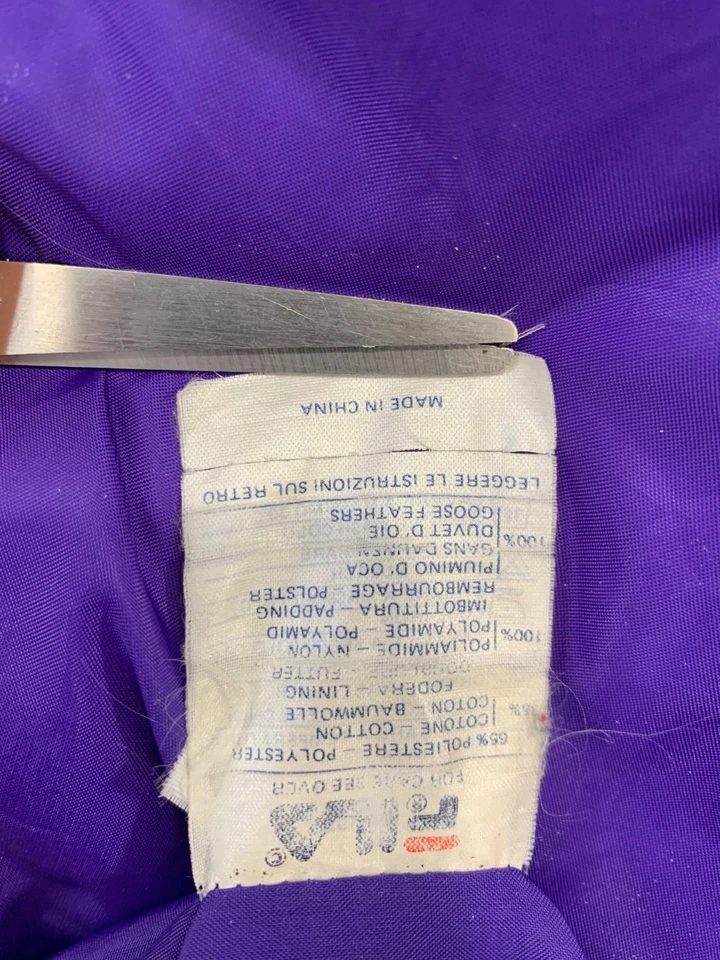 FILA Vintage 90s Goose Down Puffer Vest Teal Green Men’s Size XL/XXL USA #123 - Image 4 of 4