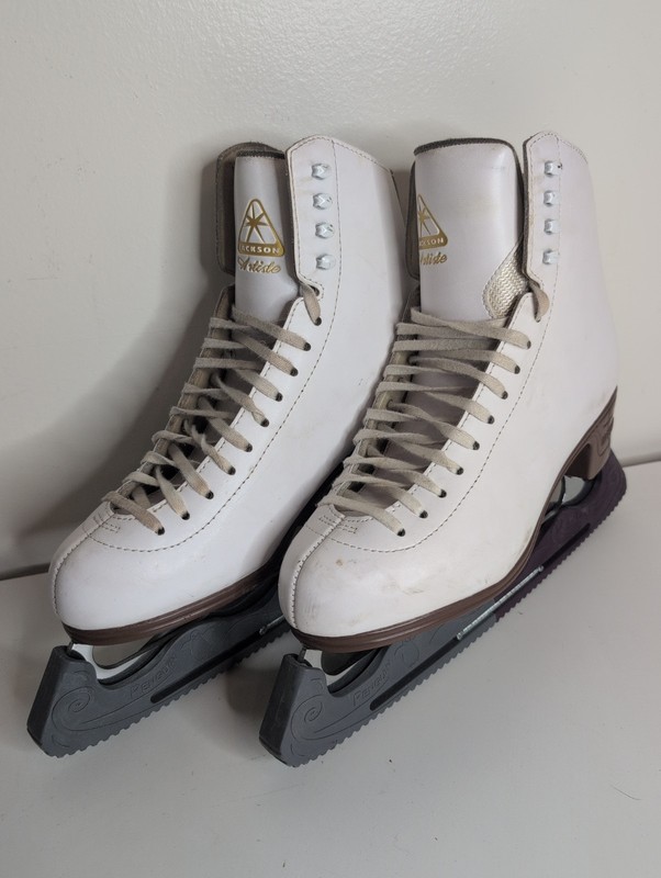 Jackson Artiste 1790 Ultima Ice Skates White Mark IV Blades Women's Size 10