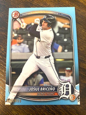 Josue Briceno - 2025 Bowman Draft - Sky Blue Border /499 - RC/Prospect - Tigers