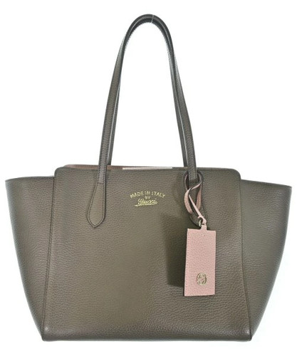 GUCCI Brown Leather Women's Handbag Used B Grade