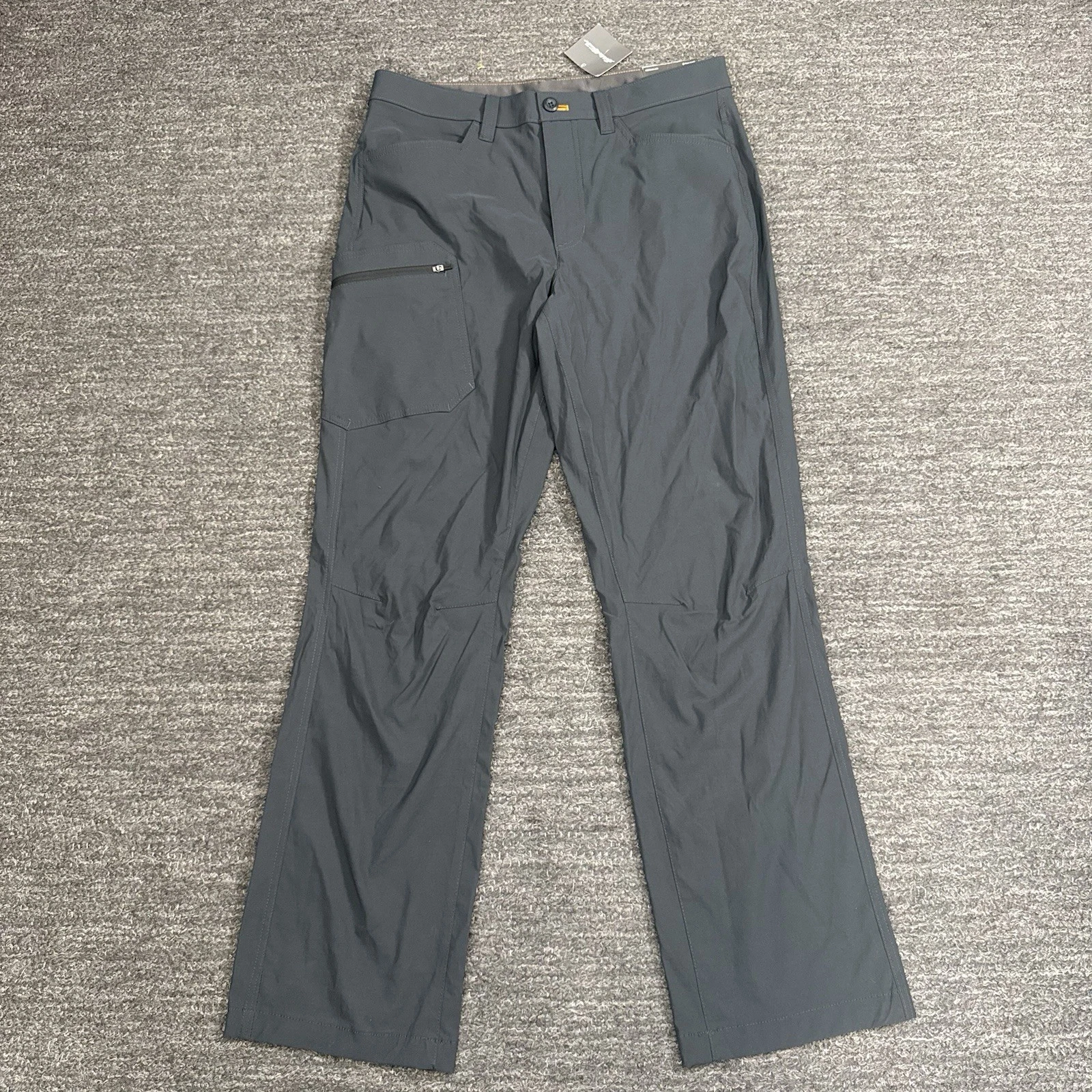 Eddie Bauer Rainier Pants Men 33X32 Storm Gray Camp Outdoor Hike Trail Gorpcore