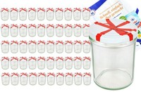 50 SturzgläSer 435 Ml Weiß Schleife MarmeladengläSer EinmachgläSer Glas Geschenk