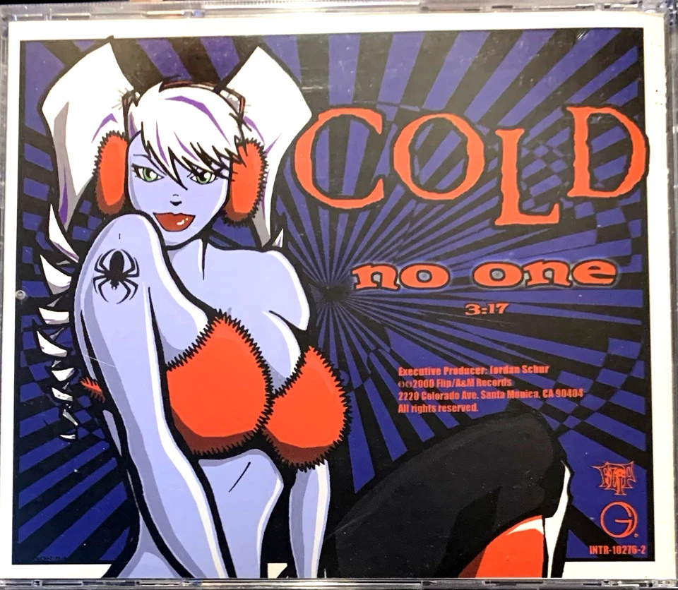 COLD "No One" 3x US Promo CD Singles 3 Mixes 2000 Acoustic, Tom Lord-Alge Remix - Image 4 of 4