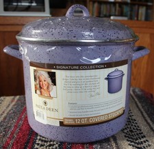 Brand New Paula Deen 12 QT covered stockpot e...