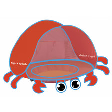 Sun N Splash PVC Crab Baby Pool/ Beach/ Sand Mini Tent Aquatic Themed Red Crab
