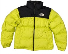 The North Face 700 1996 Retro Nuptse Jacket Yellow Black Small Puffer TNF