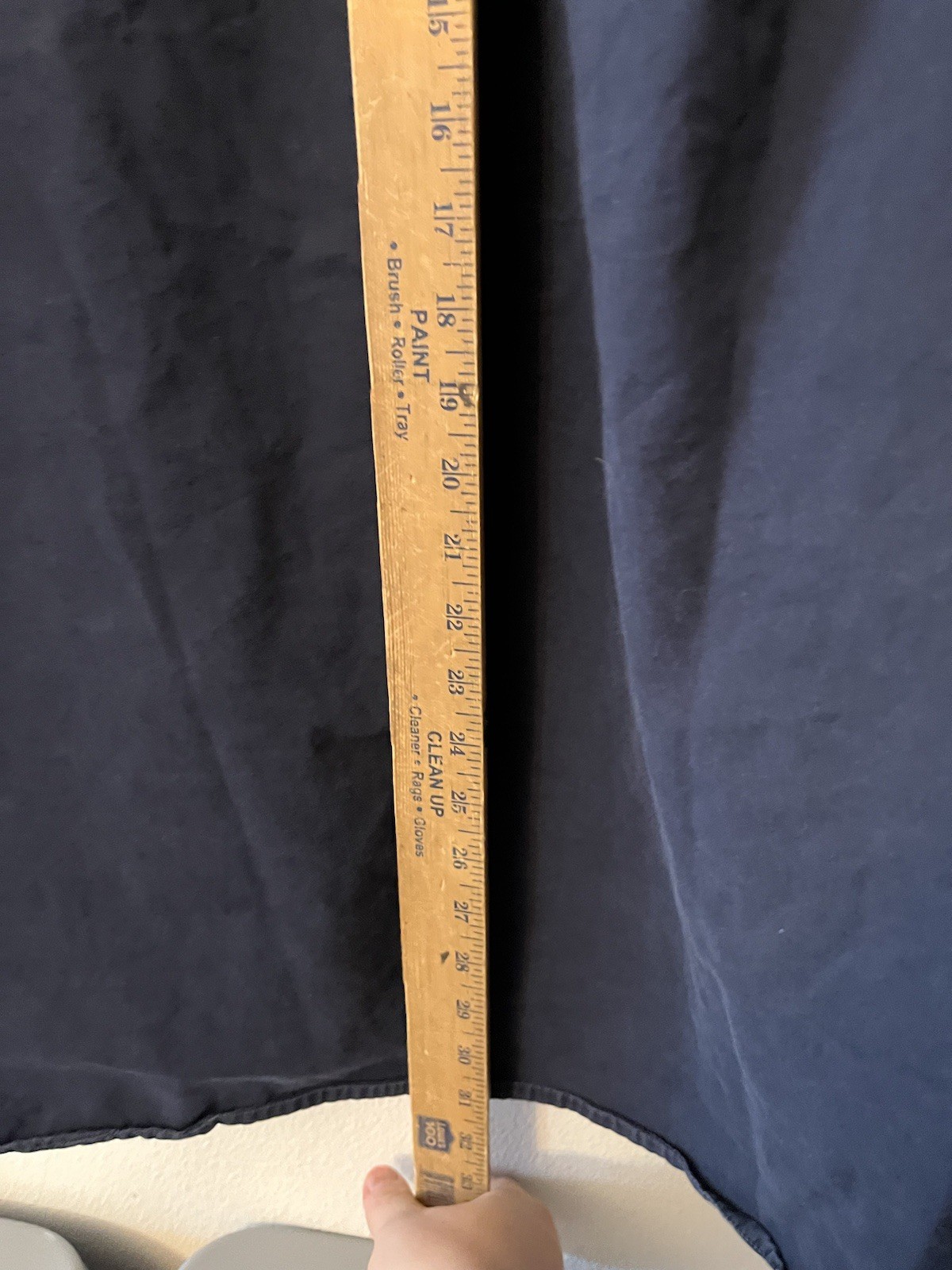 Eddie Baue Solid Navy Blue Button Down Shirt Reg … - image 4