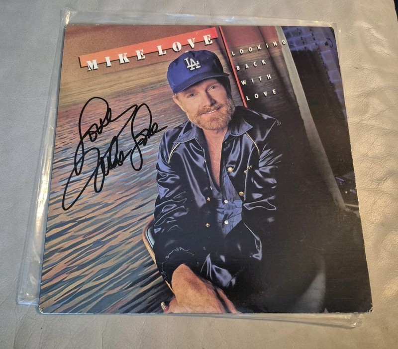 Beach Boys Mike Love Signed Autographed Lp Record  Demo Rare Looking Back 