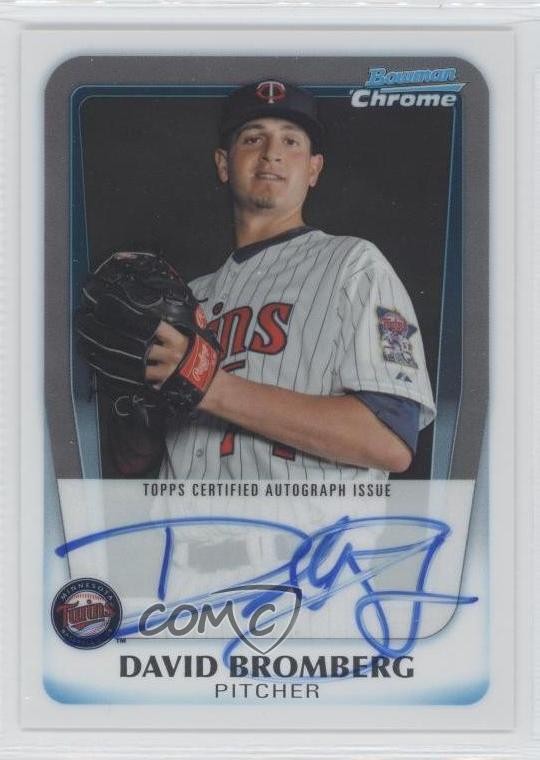 David Bromberg #BCP158 2011 Bowman Chrome Baseball Prospect Autographs
