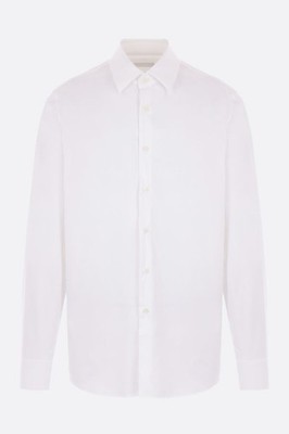 PRADA Stretch White Poplin Shirt New & Authentic