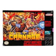 Total Carnage, Nintendo SNES (Authentic, CIB w/ Manual & Poster, Ships in a Box)