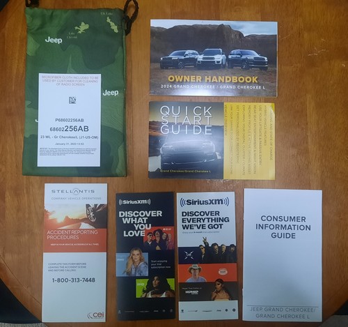 2024 Grand Jeep Cherokee Owner's Manual Set