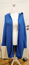 Kuschelige Damen Strick Jacke Cardigan mit Kapuze von GINA BENOTTI, Blau, Gr. XL
