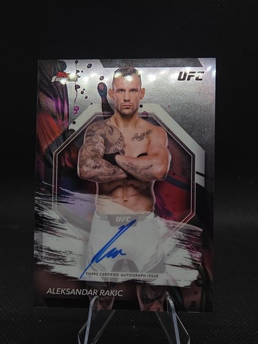 Topps 2024 Finest UFC Aleksandar Rakic Autographs Insert Auto #FA-ARR