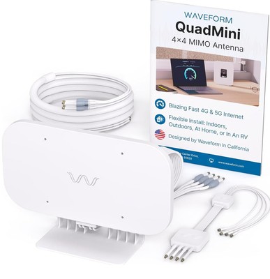 QuadMini: 4x4 MIMO Low-Profile Antenna Kit | External Antenna for 4G/5G Route...