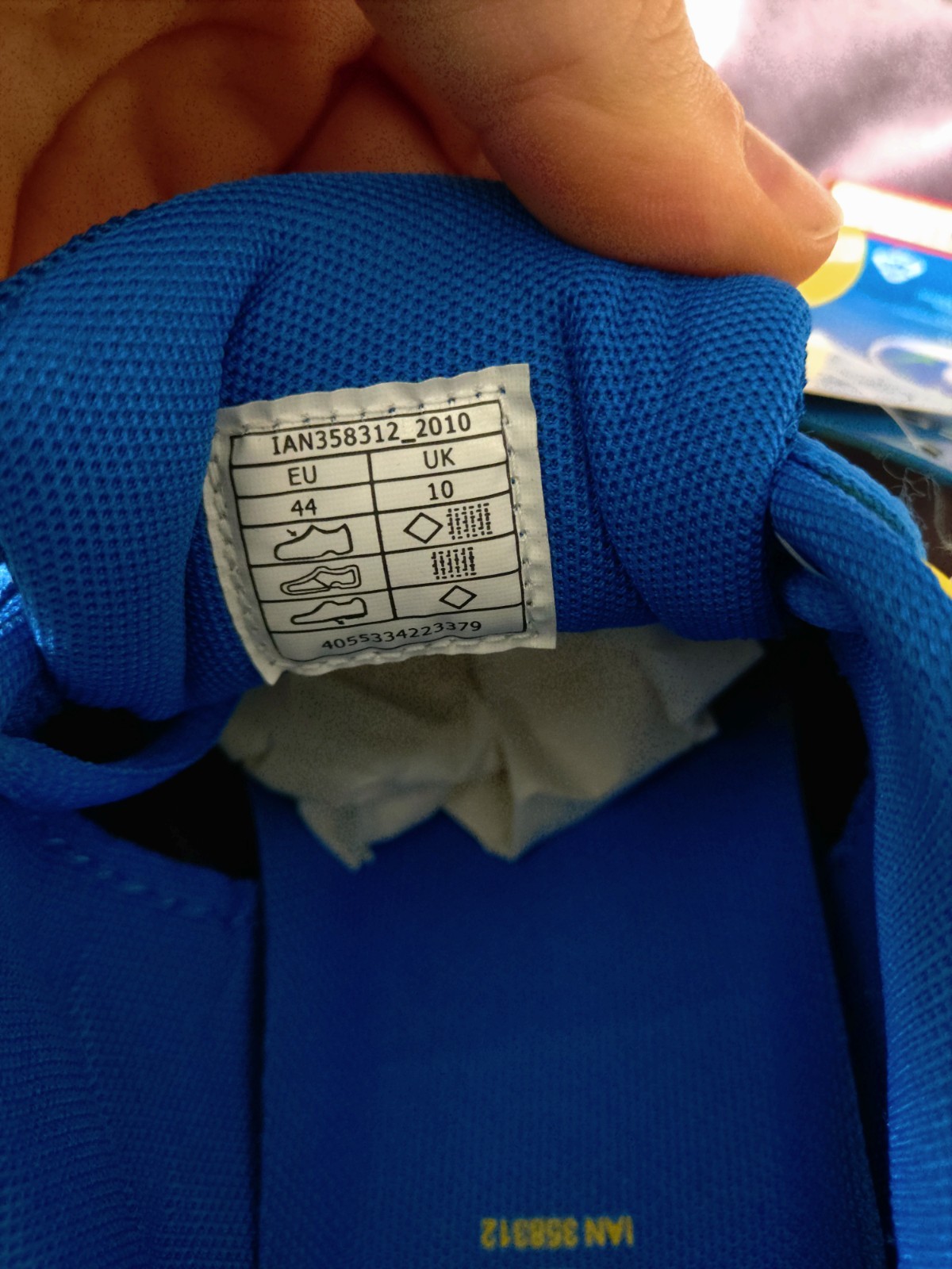 Lidl Trainers Size UK 10 Brand New Blue Yellow Red. image 8