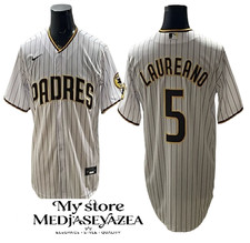 San Diego Padres #5 Ramon Laureano Player White Cool Base All Sittched - Men's*