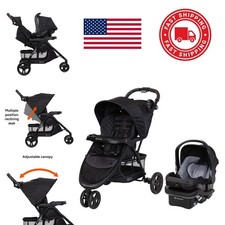 Compact Fold Stroller with Peek a Boo Canopy and Multi Directional Parent Tray