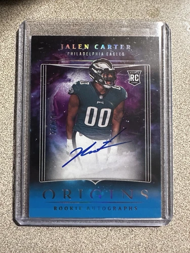 2023 Panini Origins - Rookie Autographs On Card Jalen Carter 7/25