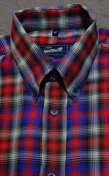 Men Incognito Signe Shirt Red Viscose 40 /L / 48