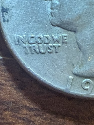 1978 Quarter With Errors IN COD We Trust Also Filled Mint Mark D - Picture 5 of 8