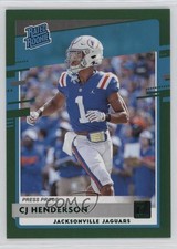 2020 Panini Donruss Rated Rookie Press Proof Green CJ Henderson #348 0c2