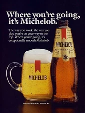 Michelob Light Beer Advertising Metal  Sign 8x12in Vintage Mancave Man Cave 30