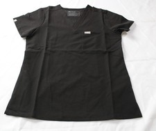 Figs Women's Catarina One-Pocket Short Sleeve Scrub Top CN6 Black Small
