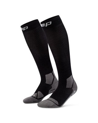CEP Hiking Light Cushion Tall Damen Trekkingsocken Kompressionssocken black/grey