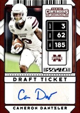 2020 Panini Contenders Draft Picks #191 Cameron Dantzler