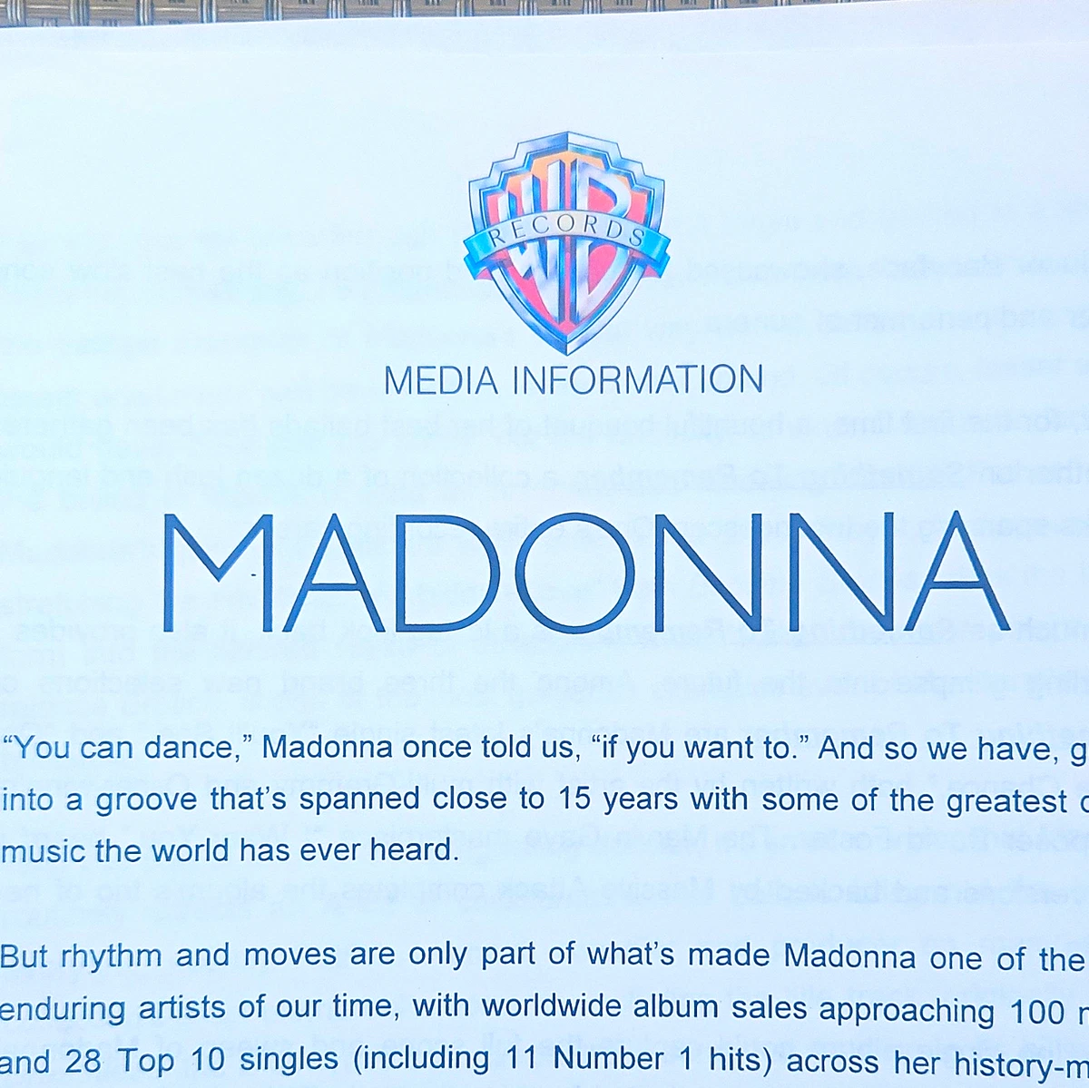 Original Madonna Memorabilia for sale | eBay