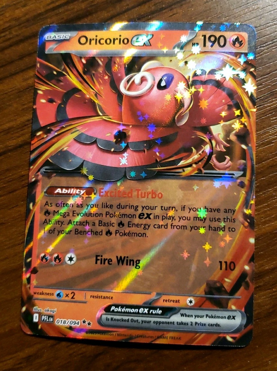 Oricorio Ex 18/94 Pokémon TCG ME Phantasmal Flames Double Rare Holo
