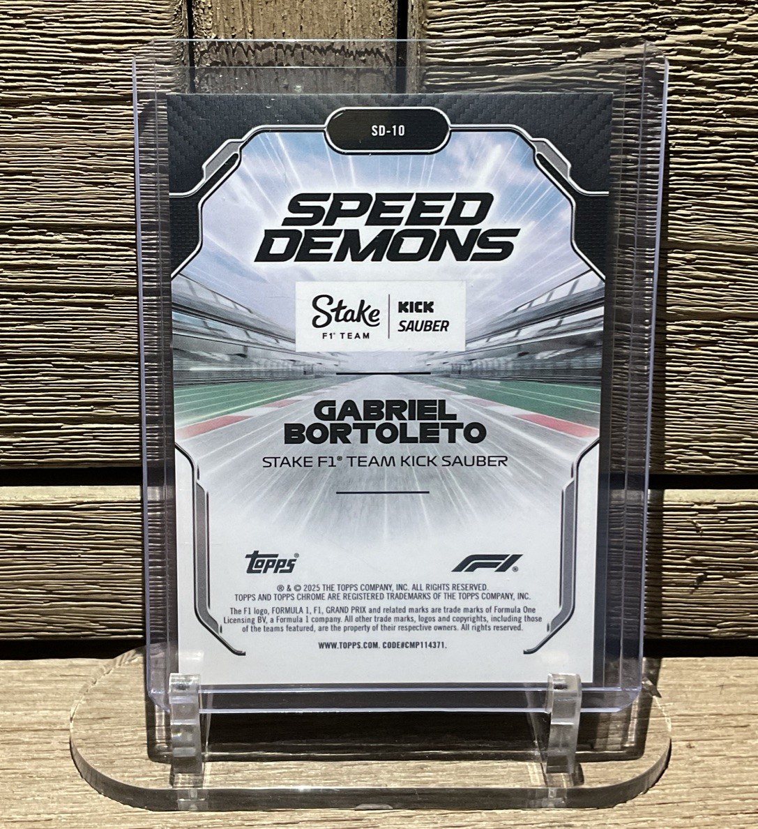 2025 Topps F1 Gabriel Bortoleto Speed Demons Teal /199 RC | eBay