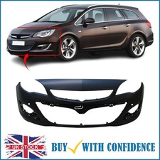 Front Bumper Primed W/Pdc Sensor Holes Fits Vauxhall Astra J 5Dr Estate 2012-15