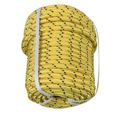 Double 1/2" 150' Braid Polyester Rope Yellow Bull Rope 6180Lbs Breaking Strength