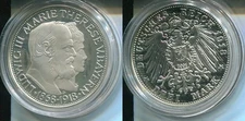 BAYERN 1918 (2001) - 3 Mark in Silber, PP - HOCHZEIT in Neuauflage