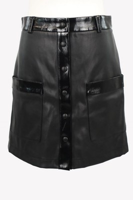 Staud Damen Rock Gr. 40 (US 10) Schwarz Rock Minirock Skirt