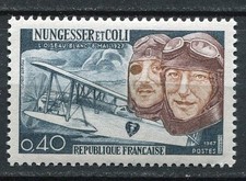 STAMP / TIMBRE FRANCE NEUF LUXE ** N° 1523 ** NUNGESSER COLI ET AVION LEVASSEUR