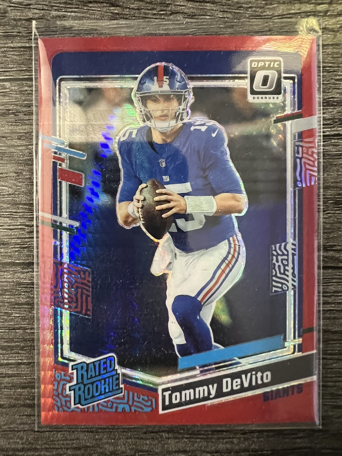 2023 Panini Donruss Optic - Rated Rookie Red Hyper Prizm #280 Tommy DeVito (RC)