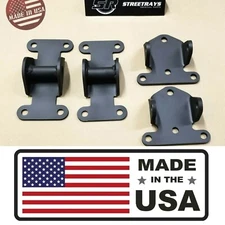 SR Solid Motor Engine Mount Combo SBC Chevy Frame Mount Rat Rod Hot Street Stock