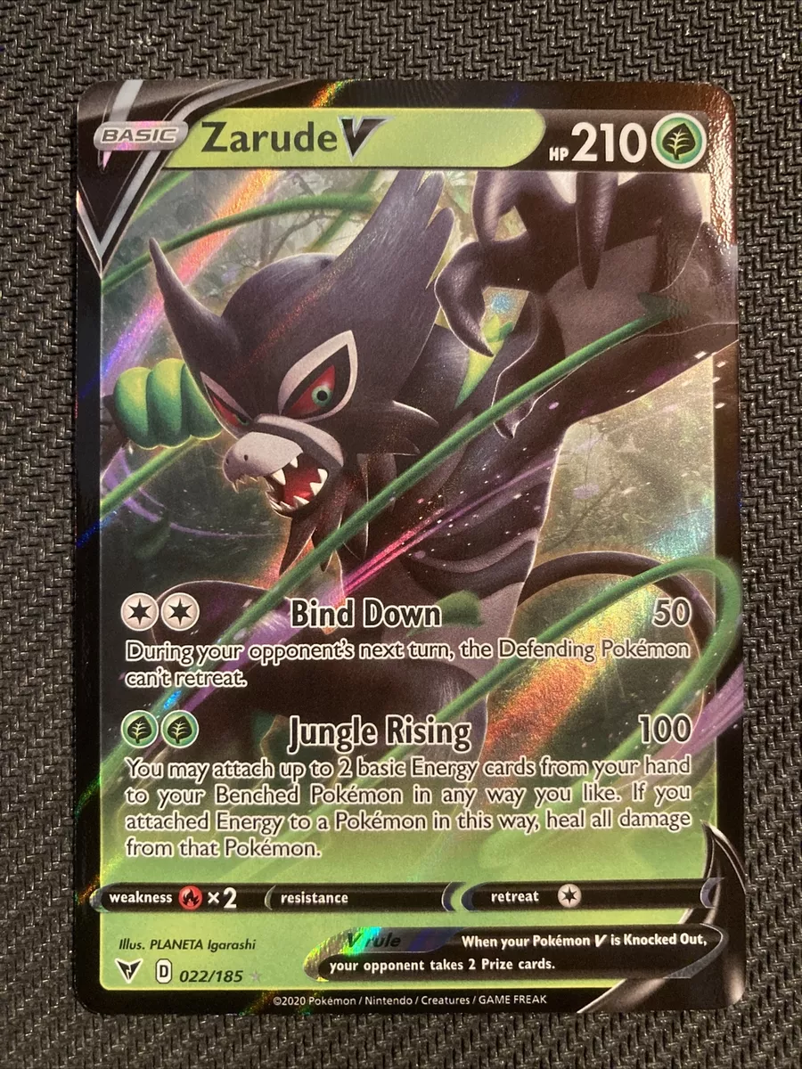 Zarude V 022/185 Vivid Voltage- NM Ultra Rare Full Art Pokémon Card