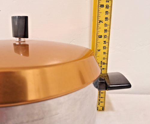 NICE Vintage MCM West Bend Copper Top 5 Quart Aluminum Stock Pot USA - Picture 16 of 16