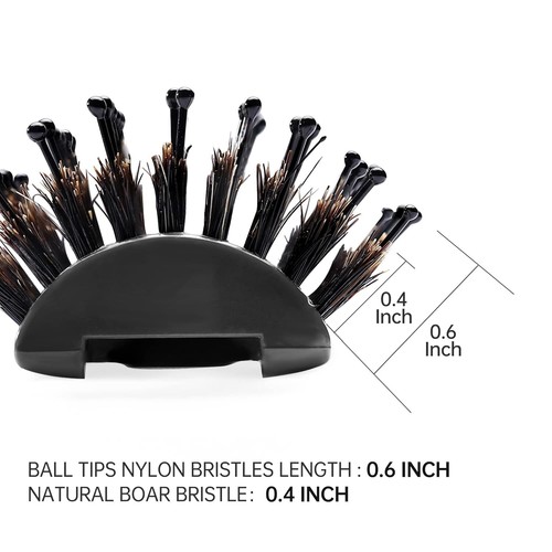 Boar Bristle Vent Hair Brush for Men & Women, Vented Hairbrush with Boar & - Picture 4 of 7