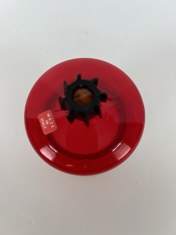 Red Glass Design Votive Candle Holder Made in Italy eBay