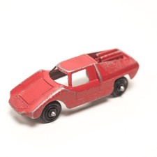 Vintage Diecast Red Fiat TOOTSIE TOY Abarth Car Coupe Made in USA
