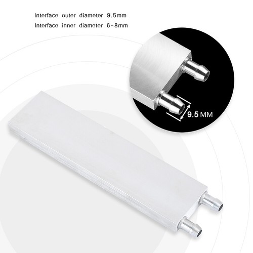 Aluminum Heat Sink Water Cooling Liquid PC Water Cooled Block 80/120/160/200mm - Picture 10 of 24