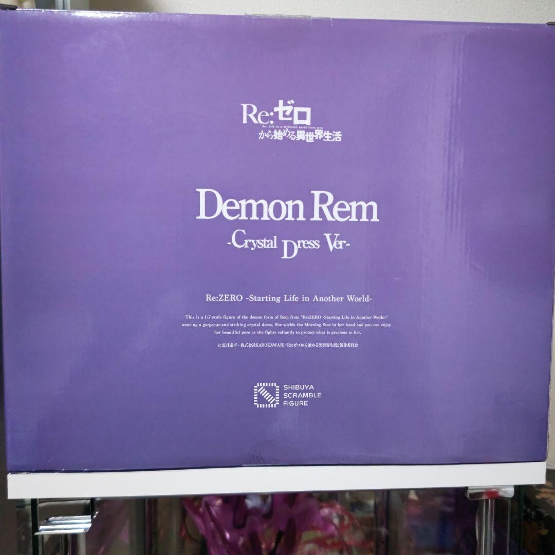 Demon Rem Crystal Dress Figure Re:Zero Japan Shibuya