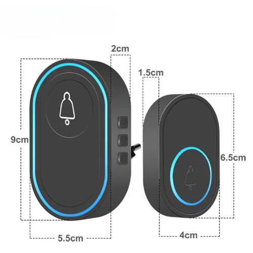 Intelligent Wireless Home Doorbell Waterproof 300m Remote Smart Door Bell Chime