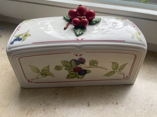 Villeroy & Boch Cottage CHARM Kuchenplatte mit Haube Brotkorb Platte groß NEU! - 第 2/3 張圖片